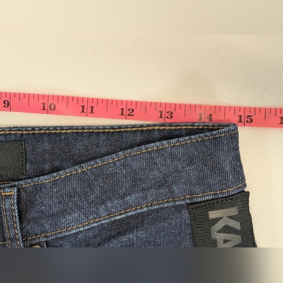 NWT!! Karl Lagerfeld Paris Women's Indigo Dark Wash Straight Leg Jeans Size 6 - Picture 10 of 11